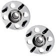 Rear, Driver and Passenger Side Wheel Hub, 4 Lugs, With Bearing