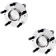2-Wheel Set Rear, Driver and Passenger Side Wheel Hubs, With Bearing, With Sensor, 5 x 4.5 in. Bolt Pattern, FWD