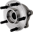 4-Wheel Set Front and Rear, Driver and Passenger Side Wheel Hubs, 5 Lugs, with Bearing, 5 x 4.5 in. Bolt Pattern, FWD