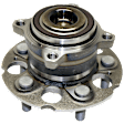 Rear, Driver and Passenger Side Wheel Hub, 5 Lugs, With Bearing, With Sensor, FWD