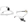 Front and Rear, Passenger Side Window Regulators, Power, 4-Door, Sedan, Canada or USA Built Vehicle
