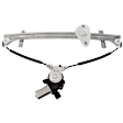 Front, Driver and Passenger Side Window Regulators Power, with Motor