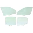 2001 Honda Civic - Front and Rear, Driver and Passenger Side Door Glass, Sedan, 4-Door, Canada or USA Built Vehicle, Green Tint, FD21060 GTYN, FD21061 GTYN, FD21064 GTYN, FD21065 GTYN