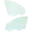 Front, Driver and Passenger Side Door Glasses, Clear, 4-Door, Sedan, Replaces NAGS No. FD22639 GTNN, FD22640 GTNN