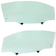 Coupe Front, Driver and Passenger Side Door Glass, Green Tint, FD25105 GTYN, FD25106 GTYN