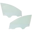 Front, Driver and Passenger Side Door Glasses, Clear, 4-Door, Hatchback (Wagon), Replaces NAGS No. FD24216 GTNN, FD24217 GTNN