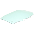 2000 Honda Civic - Rear, Driver and Passenger Side Door Glass, Sedan, 4-Door, Green Tint, FD05579 GTYN, FD05580 GTYN