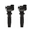 Ignition Coils, Set of 2, 4 Cyl., 2.4L Engine, Blade Type, 3-Prong Terminal
