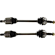 Front, Driver and Passenger Side Axle Assembly - Set of 2
