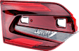 Driver and Passenger Side, Inner LED Tail Light, With bulb(s), Clear & Red Lens, CAPA Certified