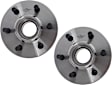 Front, Driver and Passenger Side Wheel Hub, 6 Lugs, With Bearing, RWD