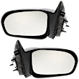 Sedan Driver and Passenger Side Mirror, Power Adjust, Non-Heated, Non-Folding, Paintable, No Signal Light, No Memory, No Puddle Light, No Auto-Dim, No Blind Spot Feature