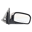 Sedan Driver and Passenger Side Mirror, Power Adjust, Non-Heated, Manual Folding, Paintable, No Signal Light, No Memory, No Puddle Light, No Auto-Dim, No Blind Spot Feature