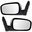 Sedan Driver and Passenger Side Mirror, Power Adjust, Non-Heated, Manual Folding, Paintable, No Signal Light, No Memory, No Puddle Light, No Auto-Dim, No Blind Spot Feature