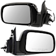 Driver and Passenger Side Mirror, Power Adjust, Non-Heated, Manual Folding, Paintable, No Signal Light, No Memory, No Puddle Light, No Auto-Dim, No Blind Spot Feature