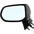 Sedan Driver and Passenger Side Mirror, Power Adjust, Non-Heated, Manual Folding, Paintable, No Signal Light, No Memory, No Puddle Light, No Auto-Dim, No Blind Spot Feature