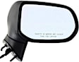 Sedan Driver and Passenger Side Mirror, Power Adjust, Non-Heated, Manual Folding, Paintable, No Signal Light, No Memory, No Puddle Light, No Auto-Dim, No Blind Spot Feature
