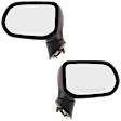 Sedan Driver and Passenger Side Mirror, Manual Adjust, Non-Heated, Manual Folding, Textured Black, No Signal Light, No Memory, No Puddle Light, No Auto-Dim, No Blind Spot Feature