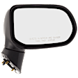 Sedan Driver and Passenger Side Mirror, Manual Adjust, Non-Heated, Manual Folding, Textured Black, No Signal Light, No Memory, No Puddle Light, No Auto-Dim, No Blind Spot Feature