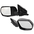 Driver and Passenger Side Mirror, Power Adjust, Non-Heated, Manual Folding, Textured Black, No Signal Light, No Memory, No Puddle Light, No Auto-Dim, No Blind Spot Feature