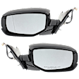 Driver and Passenger Side Mirrors, Power Adjust, Manual Folding, Heated, Paintable, In-housing Signal Light, No Memory, No Puddle Light, No Auto-Dimming, No Blind Spot Feature