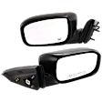 Coupe Driver and Passenger Side Mirror, Power Adjust, Heated, Manual Folding, Paintable, No Signal Light, No Memory, No Puddle Light, No Auto-Dim, No Blind Spot Feature