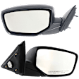 Sedan Driver and Passenger Side Mirror, Power Adjust, Non-Heated, Manual Folding, Paintable, No Signal Light, No Memory, No Puddle Light, No Auto-Dim, No Blind Spot Feature
