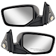 Sedan Driver and Passenger Side Mirror, Power Adjust, Heated, Manual Folding, Paintable, No Signal Light, No Memory, No Puddle Light, No Auto-Dim, No Blind Spot Feature