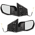 Driver and Passenger Side Mirrors, Power Adjust, Manual Folding, Non-Heated, Textured Black, No Signal Light, No Memory, No Puddle Light, No Auto-Dimming, No Blind Spot Feature