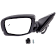 Driver and Passenger Side Mirror, Power Adjust, Heated, Manual Folding, Paintable, In-housing Signal Light, With Memory, No Puddle Light, No Auto-Dim, With Blind Spot Detection in Glass