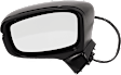 Driver and Passenger Side Mirror, Power Adjust, Heated, Manual Folding, Paintable, In-housing Signal Light, With Memory, No Puddle Light, No Auto-Dim, No Blind Spot Feature