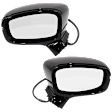 Driver and Passenger Side Mirrors, Power Adjust, Power Folding, Heated, Paintable, In-housing Signal Light, With memory, No Puddle Light, No Auto-Dimming, No Blind Spot Feature