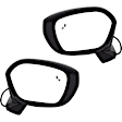 Driver and Passenger Side Mirrors, Power Adjust, Manual Folding, Heated, Paintable, No Signal Light, No Memory, No Puddle Light, No Auto-Dimming, With Blind Spot Detection in Glass