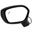 Driver and Passenger Side Mirrors, Power Adjust, Manual Folding, Heated, Paintable, No Signal Light, No Memory, No Puddle Light, No Auto-Dimming, With Blind Spot Detection in Glass