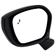 Driver and Passenger Side Mirrors, Power Adjust, Manual Folding, Heated, Paintable, No Signal Light, No Memory, No Puddle Light, No Auto-Dimming, With Blind Spot Detection in Glass