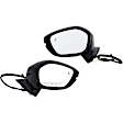 Driver and Passenger Side Mirror, Power Adjust, Heated, Manual Folding, Paintable, In-housing Signal Light, No Memory, No Puddle Light, No Auto-Dim, With Blind Spot Detection in Glass