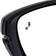Driver and Passenger Side Mirror, Power Adjust, Heated, Manual Folding, Paintable, In-housing Signal Light, No Memory, No Puddle Light, No Auto-Dim, With Blind Spot Detection in Glass