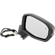 Driver and Passenger Side Mirror, Power Adjust, Heated, Manual Folding, Paintable, In-housing Signal Light, Without Memory Recall, No Puddle Light, No Auto-Dimming, With Blind Spot Glass