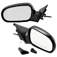 Driver and Passenger Side Mirrors, Manual Adjust, Manual Folding, Non-Heated, Paintable, No Signal Light, Memory, Puddle Light, Auto-Dimming, and Blind Spot Feature, 4 Door Sedan