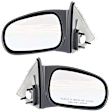 Sedan Driver and Passenger Side Mirror, Power Adjust, Non-Heated, Non-Folding, Textured Black, No Signal Light, No Memory, No Puddle Light, No Auto-Dim, No Blind Spot Feature