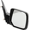 Driver and Passenger Side Mirrors, Power Adjust, Manual Folding, Non-Heated, Textured Black, No Signal Light, No Memory, No Puddle Light, No Auto-Dimming, No Blind Spot Feature