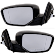 Driver and Passenger Side Mirror, Power Adjust, Non-Heated, Manual Folding, Paintable, No Signal Light, No Memory, No Puddle Light, No Auto-Dim, No Blind Spot Feature