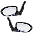 Driver and Passenger Side Mirrors, Power Adjust, Manual Folding, Heated, Paintable, In-housing Signal Light, With memory, No Puddle Light, No Auto-Dimming, No Blind Spot Feature