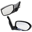 Coupe Driver and Passenger Side Mirror, Power Adjust, Non-Heated, Manual Folding, Paintable, No Signal Light, No Memory, No Puddle Light, No Auto-Dim, No Blind Spot Feature
