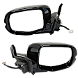 Driver and Passenger Side Mirror, Power Adjust, Heated, Manual Folding, Paintable, In-housing Signal Light, With Memory, No Puddle Light, No Auto-Dim, No Blind Spot Feature