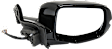 Driver and Passenger Side Mirror, Power Adjust, Heated, Manual Folding, Paintable, In-housing Signal Light, With Memory, No Puddle Light, No Auto-Dim, No Blind Spot Feature
