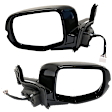 Driver and Passenger Side Mirror, Power Adjust, Heated, Manual Folding, Paintable, In-housing Signal Light, With Memory, No Puddle Light, No Auto-Dim, No Blind Spot Feature