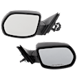Driver and Passenger Side Mirror, Power Adjust, Non-Heated, Manual Folding, Textured Black, No Signal Light, No Memory, No Puddle Light, No Auto-Dim, No Blind Spot Feature