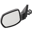 Driver and Passenger Side Mirror, Power Adjust, Non-Heated, Manual Folding, Textured Black, No Signal Light, No Memory, No Puddle Light, No Auto-Dim, No Blind Spot Feature