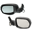 Driver and Passenger Side Mirror, Power Adjust, Heated, Manual Folding, Paintable, In-housing Signal Light, No Memory, No Puddle Light, No Auto-Dim, With Blind Spot Detection in Glass